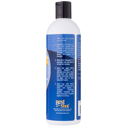 Best Shot M.E.D. Shampoo - herbal therapeutic shampoo for problem skin, for dogs, cats, horses, concentrate 1:10