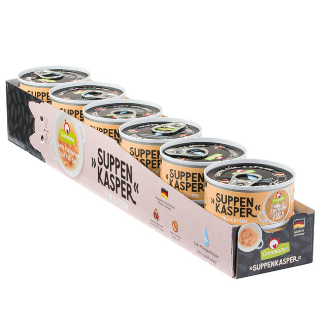 GranataPet Suppenkasper Beef & Turkey - soup for cats, beef and turkey - 12x.