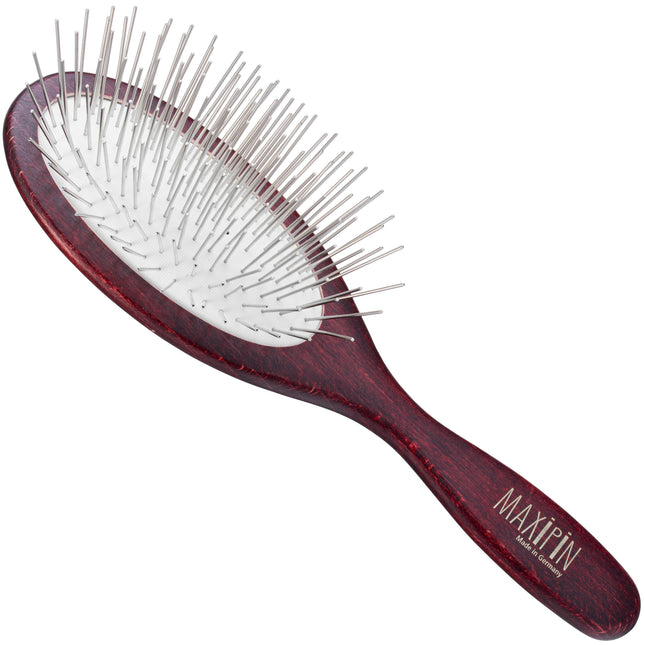 Maxi Pin - large, oval brush for long-haired dogs, with long metal pins.