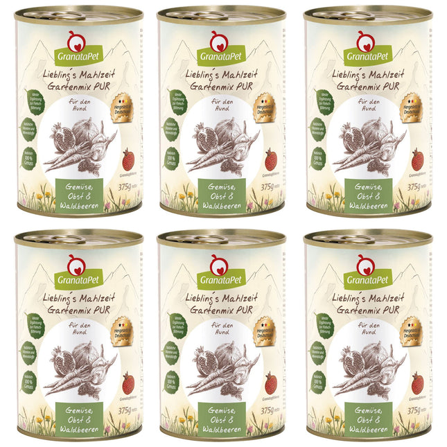 GranataPet Garden Mix Pure - vegetables for dogs, supplement for cooked BARF diet