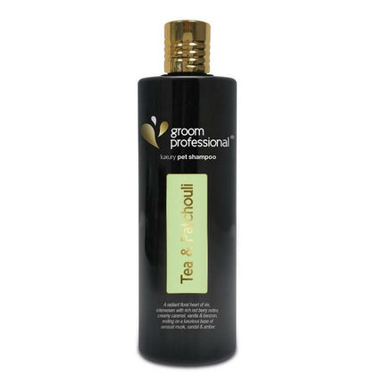 Groom Professional Tea & Patchouli Luxury Shampoo - luxurious moisturizing shampoo for dry and dull fur, concentrate 1:20.