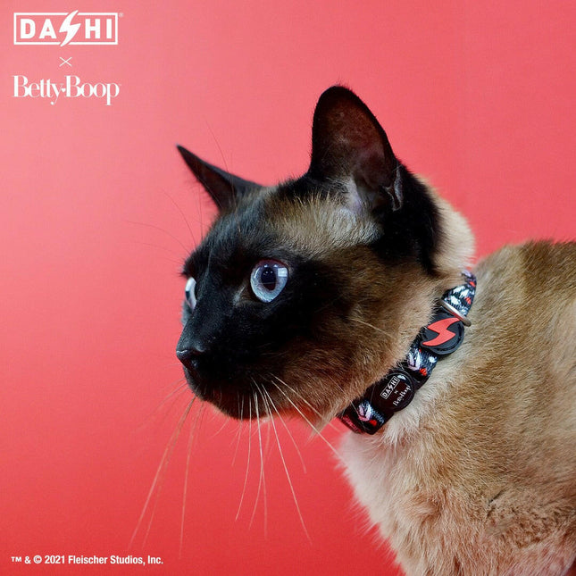 Dashi Classy Betty Cat Collar - collar for cats, Betty Boop design.