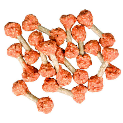 Flamingo Hapki Chicken Rice Dumbbell - dog treats, chicken, rice, beef skin.