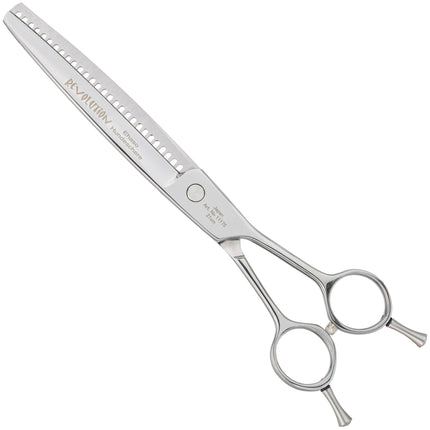 Ehaso Revolution Two Step - professional single-sided thinning shears with two types of teeth, best Japanese steel, 28 teeth.