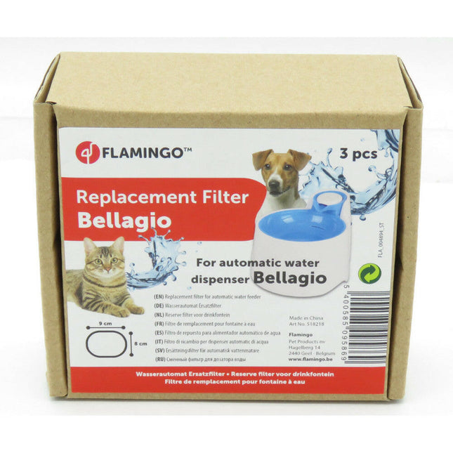 Flamingo Replacement Filter Bellagio 3pcs - set of 3 filters for the Bellagio automatic water fountain..