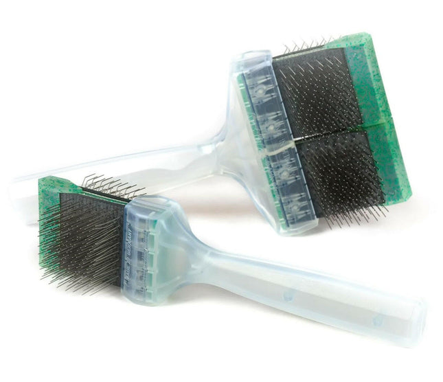 ActiVet Diamond Soft Brush - soft, double-sided, flexible brush for breeds with little undercoat or for long/silky hair, needles.