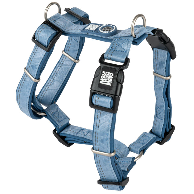 Max&Molly Comfort Harness Matrix 2.0 Ocean - soft harness for dogs, with QR identifier and adjustable fit.