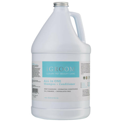 IGroom All in One Shampoo & Conditioner - shampoo and conditioner for dogs and cats, concentrate 1:16.
