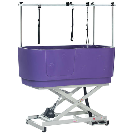 Blovi Electric Dog Bath - a sturdy grooming tub with an electric lift and dual-sided arm.
