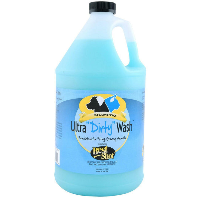Best Shot Ultra Dirty Wash Shampoo - deep cleansing, efficient shampoo for very dirty dog and cat fur, concentrate 1:24.