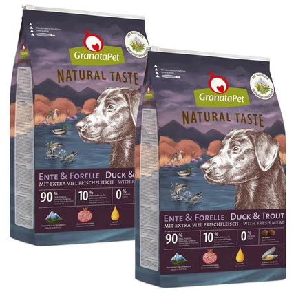 GranataPet Natural Taste Duck & Trout - grain-free dog food, duck and trout.