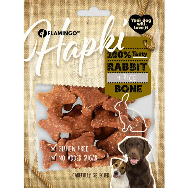 Flamingo Hapki Rabbit Rice - aromatic treats for dogs, rabbit with rice.