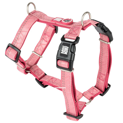 Max&Molly Comfort Harness Matrix 2.0 Rose - soft harness for dogs, with QR identifier and adjustable fit, pastel pink.