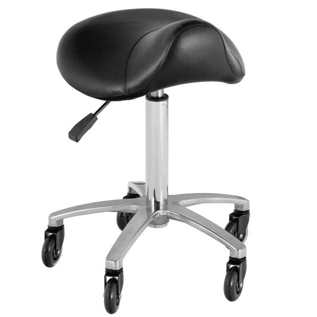 Blovi Pro Rodeo Stool - contoured grooming stool on wheels with bearings.