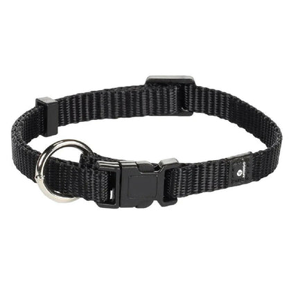 Flamingo Small Collar Ziggi - nylon collar for cats and small dogs - Black.