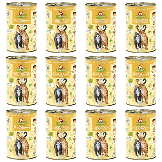GranataPet DeliCatessen Chicken Pur - grain-free wet food for cats, chicken