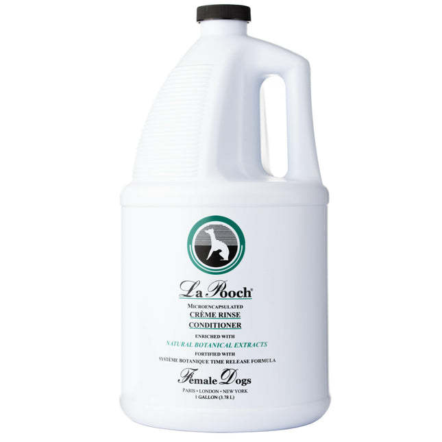 Les Poochs La Creme Rinse Conditioner (female) - luxurious, gentle conditioner for long-haired female dogs, concentrate 1:4.