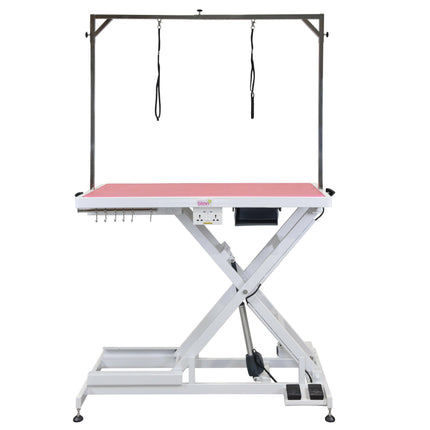 Blovi Callisto Pro - lift table with electric socket and accessory shelf, top x 65cm.