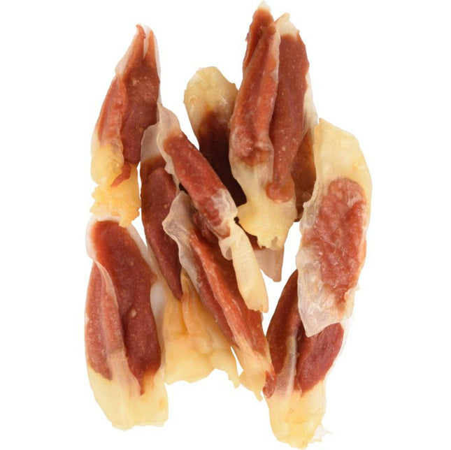 Flamingo Hapki Rabbit Ears Duck - natural dog treat, rabbit ears with duck.