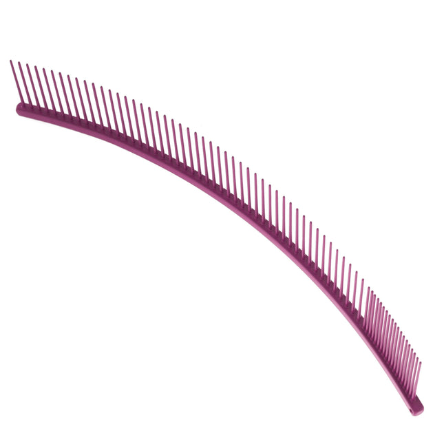 Show Tech Curved Comb - very lightweight, curved comb, perfect for finishing the coat, mixed pin spacing.
