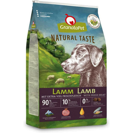 GranataPet Natural Taste Lamb - grain-free dog food with lamb.