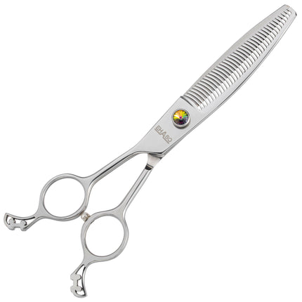 Ehaso Revolution Lefty Thinning - professional single-sided thinning shears for left-handed users, best Japanese steel, 38 teeth.