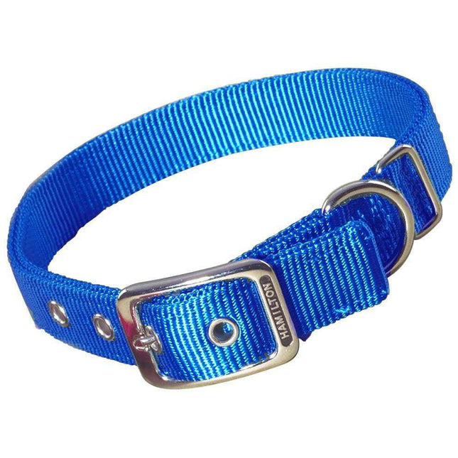 Hamilton Double Thick Dog Collar - strong, nylon dog collar - Length: 76cm.
