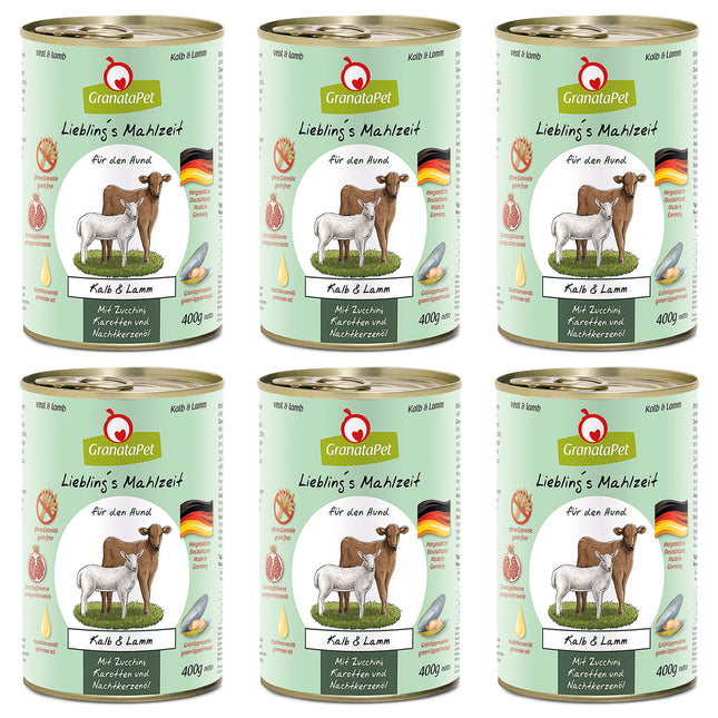 GranataPet Veal & Lamb - grain-free wet dog food, veal and lamb