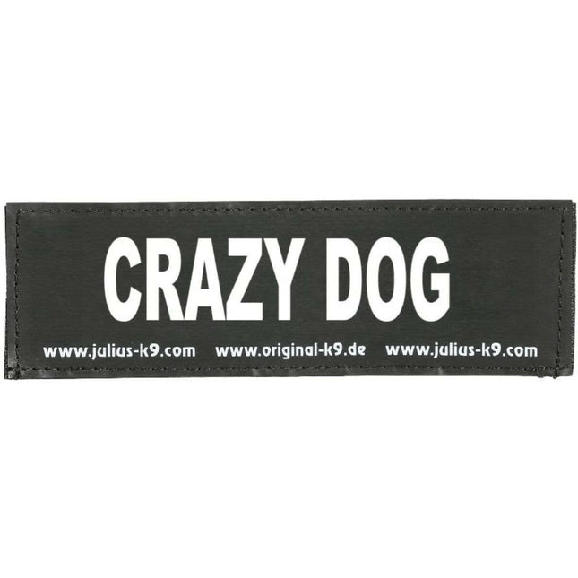Julius K9 Crazy Dog Patch 2pcs - patches for Julius harnesses, with Velcro.
