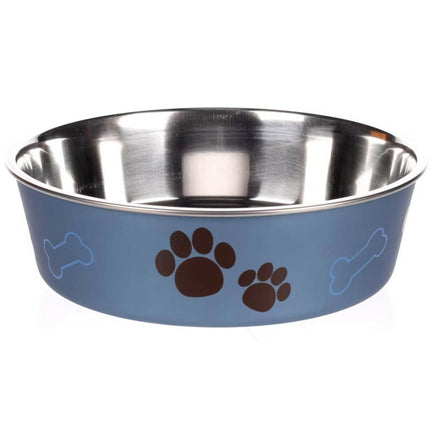 Flamingo Kena Metallic Bowl - non-slip bowl for dogs and cats.