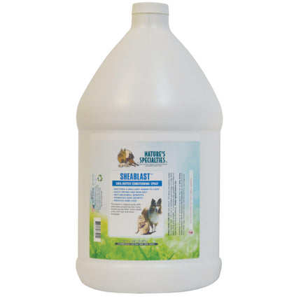 Nature's Specialties Sheablast Spray - instant soothing and restorative conditioner for dogs and cats.