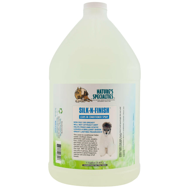 Nature's Specialties Silk - N - Finish Spray - multifunctional spray for dog and cat fur, prevents the formation of snowballs.