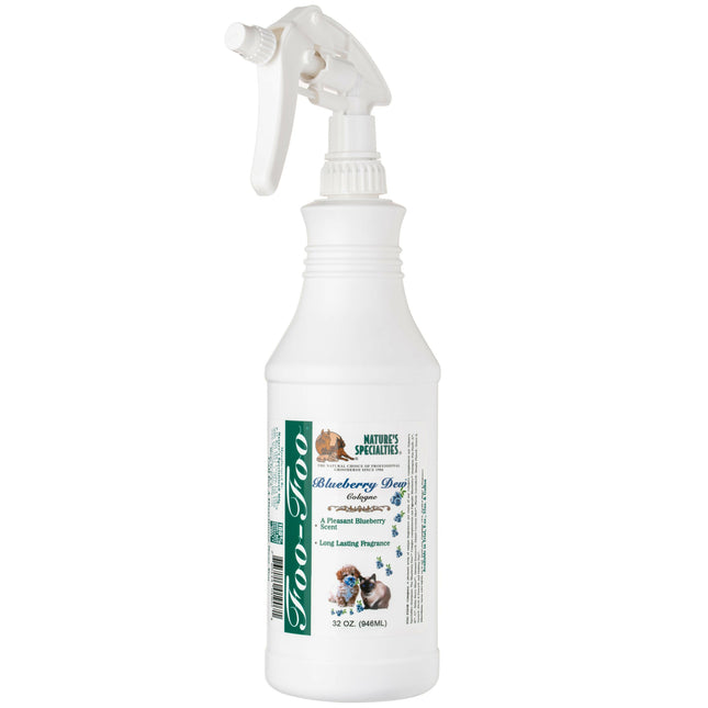 Nature's Specialties Foo Foo Blueberry Dew Cologne - fragrance water for dogs and cats, blueberry scent.