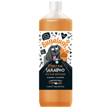 Bugalugs Stinky Dog Shampoo - dog shampoo that eliminates unpleasant odors, concentrate 1:10.