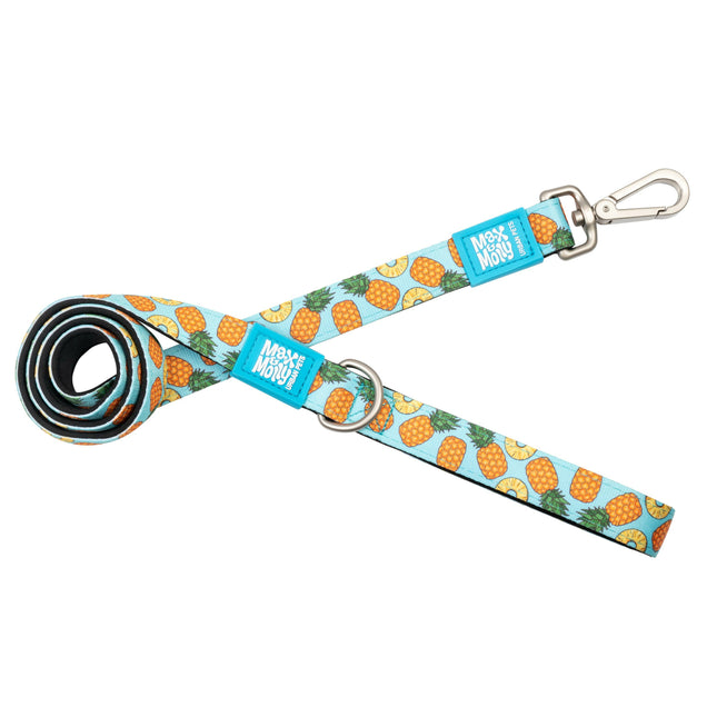 Max&Molly Short Leash Sweet Pineapple - colorful urban leash for dogs, pineapple pattern, 120cm.