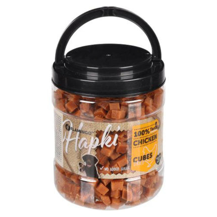 Flamingo Hapki Chicken Cubes - dog treats in cube shape, made from dried chicken.