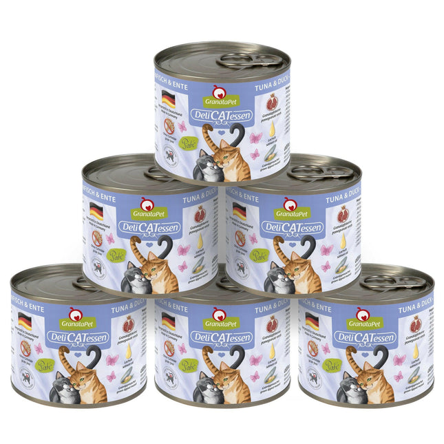 GranataPet DeliCatessen Tuna & Duck - grain-free wet food for cats, tuna and duck.