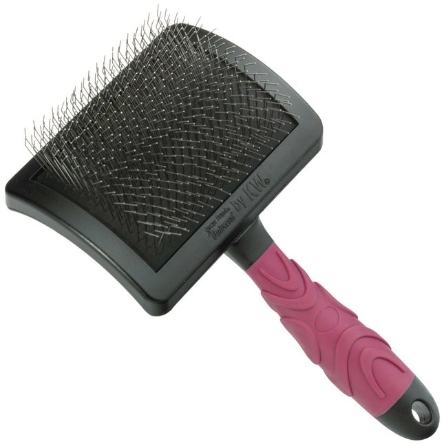 KW Smart X - Long Slicker Large - long pin brush for poodles, large.