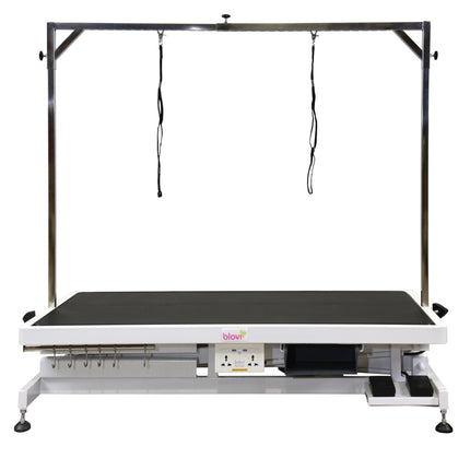 Blovi Callisto Pro - lift table with electric socket and accessory shelf, top x 65cm