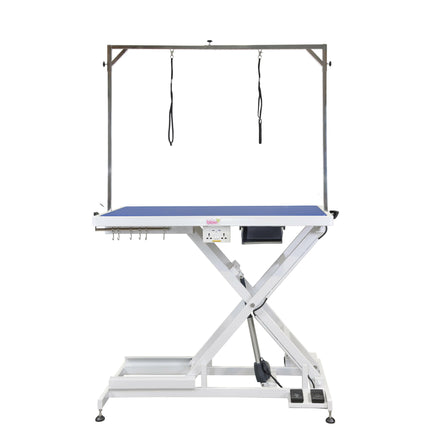 Blovi Callisto Pro - lift table with electric socket and accessory shelf, top x 65cm.