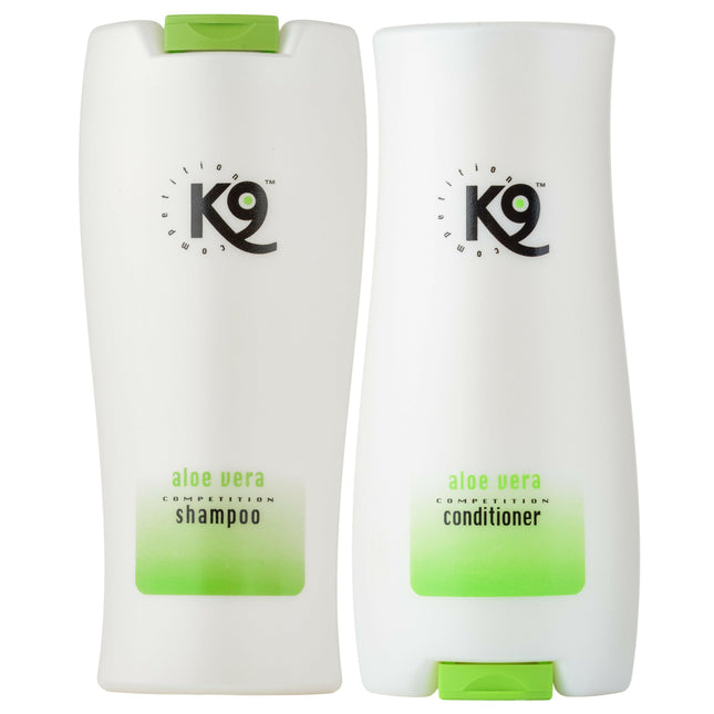 K9 Aloe Vera Set - shampoo + conditioner set with aloe vera for pets with sensitive skin.