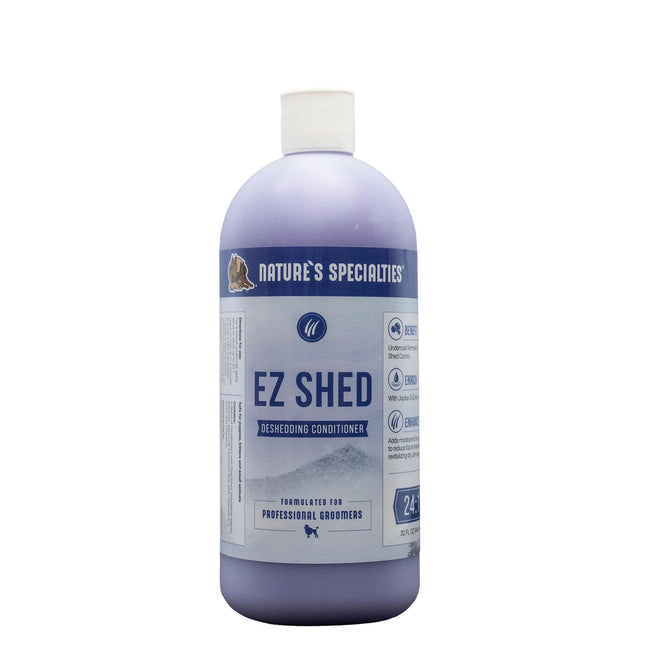 Nature's Specialties EZ Shed Conditioner - undercoat removal conditioner for dogs and cats, concentrate 1:24.