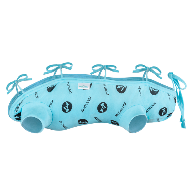 Recowear postoperative outfit for dogs and cats, with silver ions.