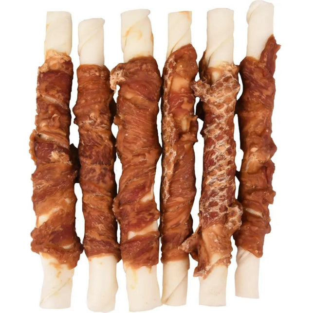 Flamingo R'hide Sticks Duck - dog treats, small sticks wrapped in duck.