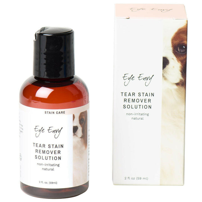 Eye Envy Tear Stain Remover for Dogs - liquid for removing stains and discoloration under a dog's eyes.