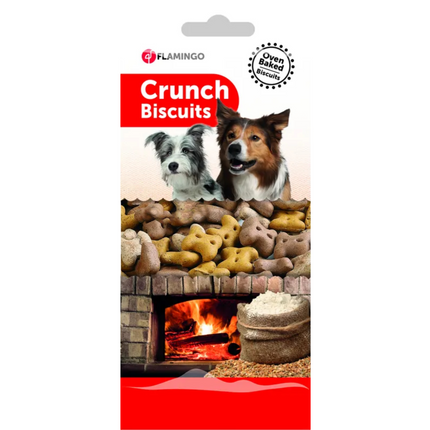Flamingo Crunch Biscuits Mini Bones - crunchy biscuits for dogs, vegetarian.
