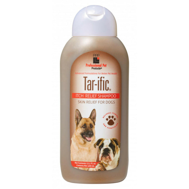 PPP Tar - ific Skin Relief Shampoo - therapeutic shampoo soothing skin irritations in dogs and puppies, concentrate 1:12.
