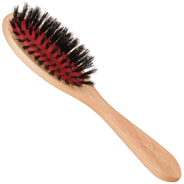 Kw Boar Bristle Brush Pure Small - natural boar bristle brush.