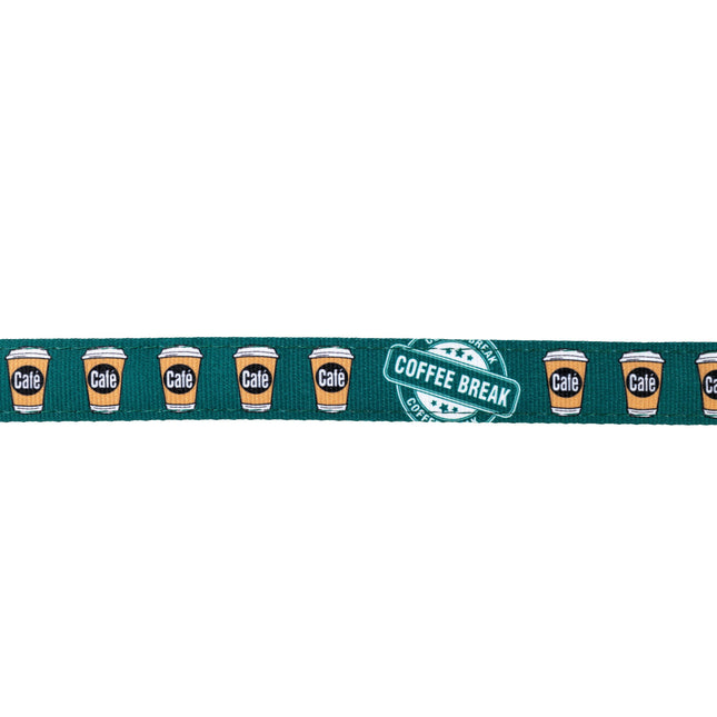 Max&Molly GOTCHA! Smart ID Cat Collar Coffee Break - colorful collar for cats with a smart Tag pendant.