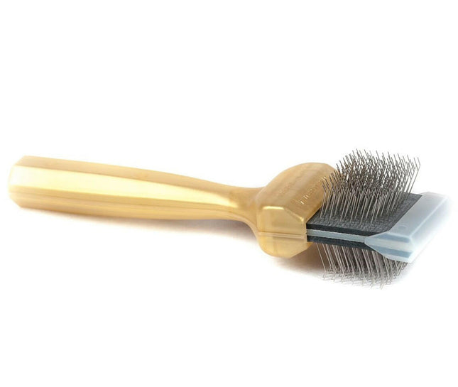 ActiVet Pro Brush Super Soft Coat Grabber - super soft, double-sided, flexible brush for long, silky hair - small 4.5cm.